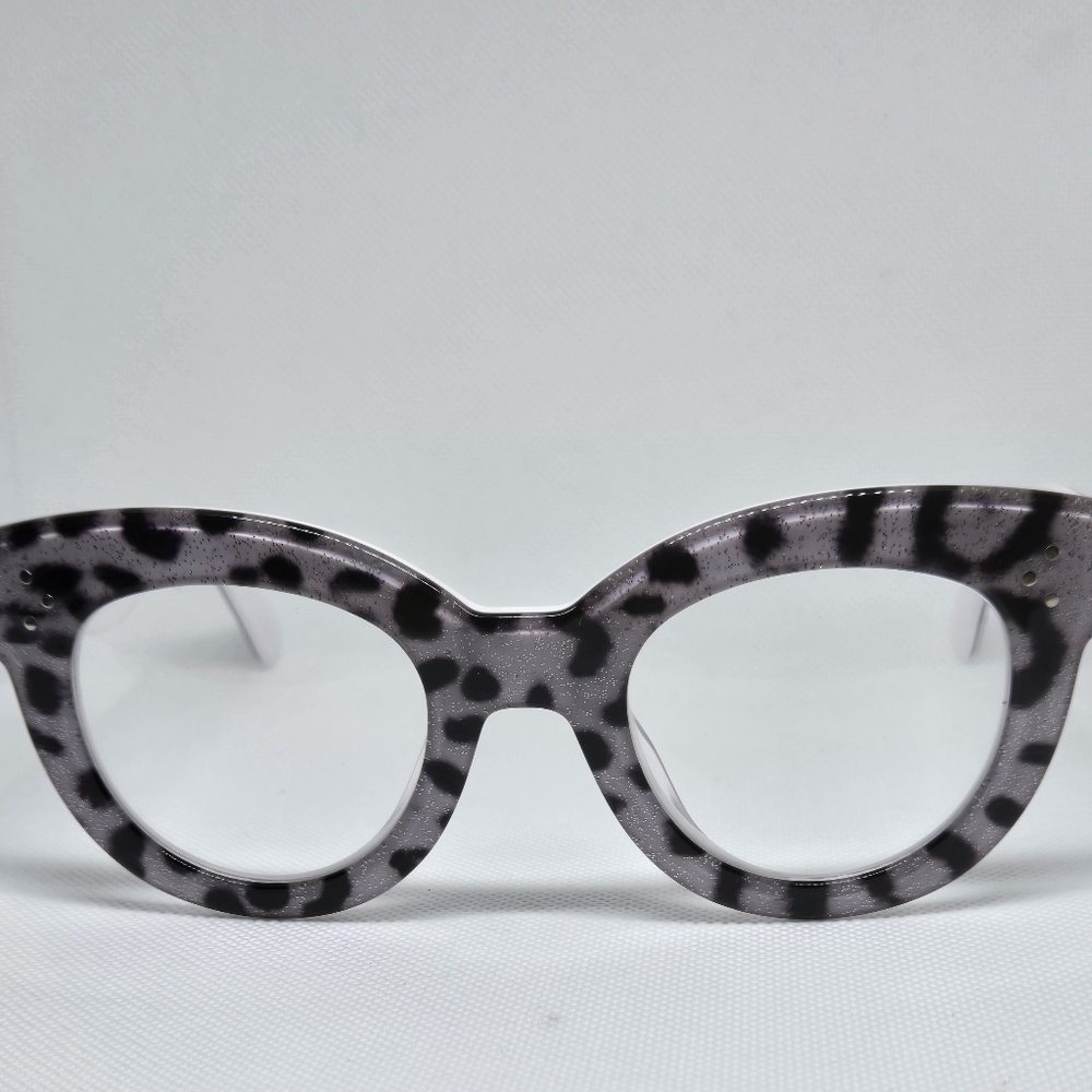 Leopard Print Cat-Eye Glasses - Picture 3 of 11